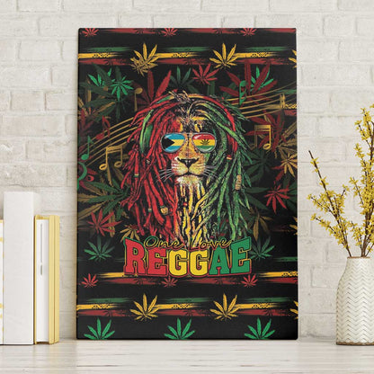 The Bahamas One Love Reggae Lion Canvas Wall Art Caribbean Reggae Spirit