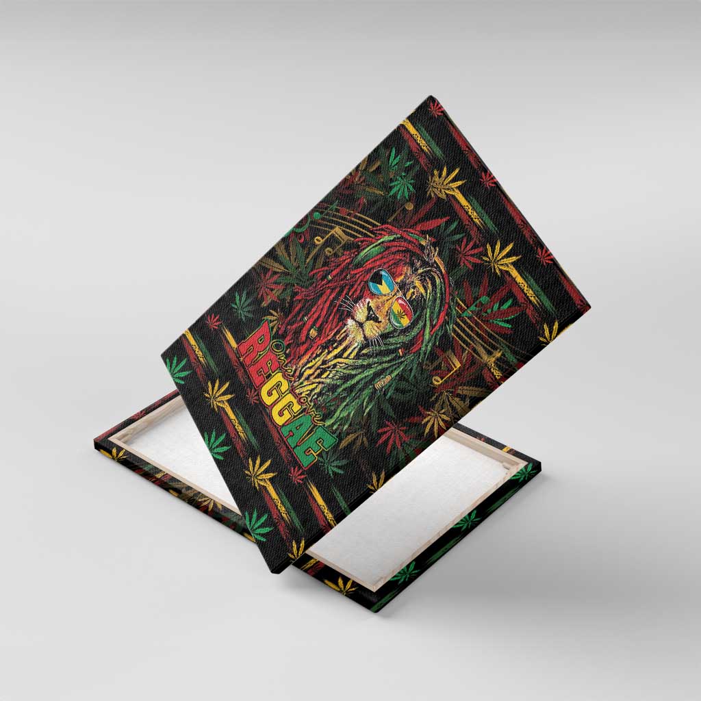 The Bahamas One Love Reggae Lion Canvas Wall Art Caribbean Reggae Spirit