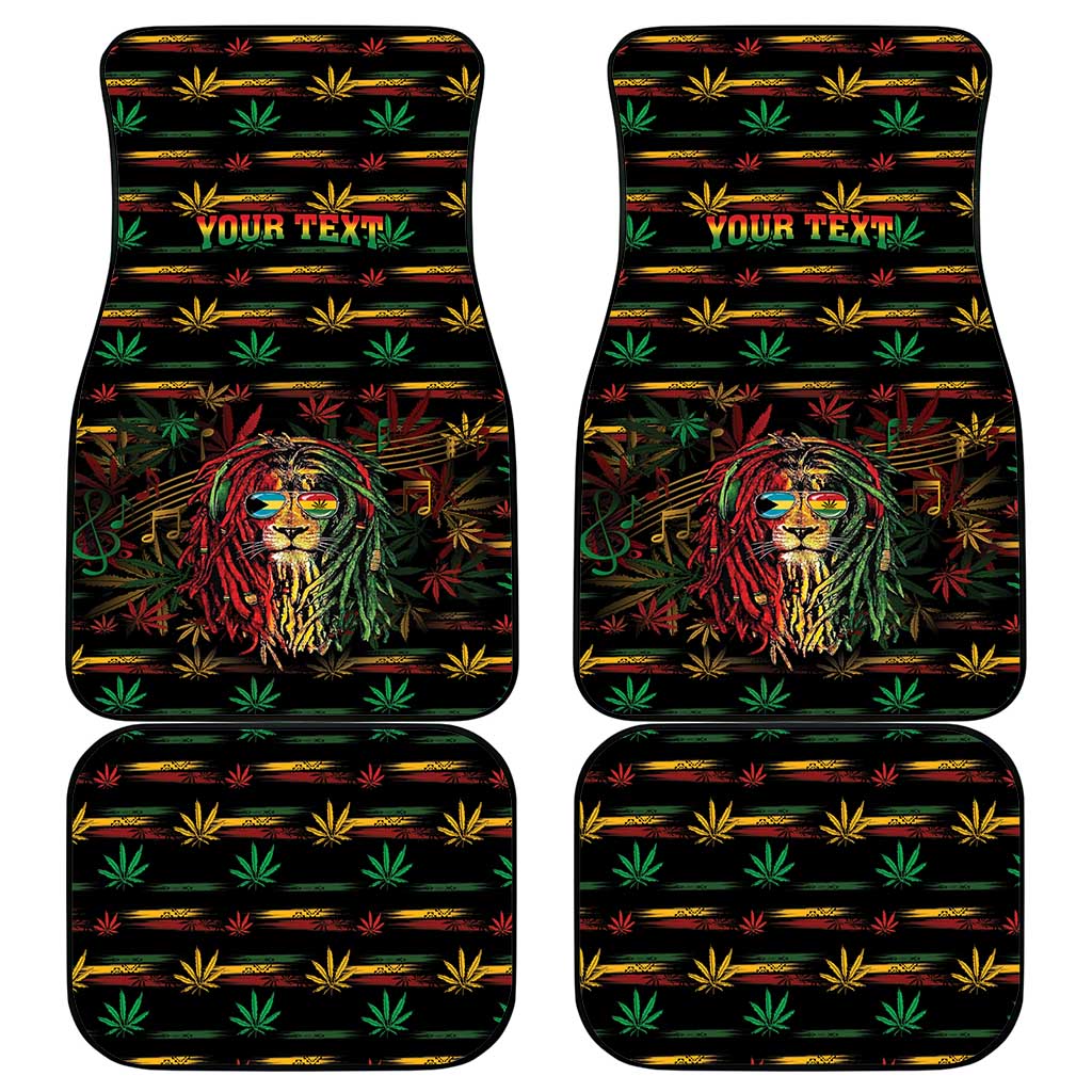 Personalized The Bahamas One Love Reggae Lion Car Mats Caribbean Reggae Spirit