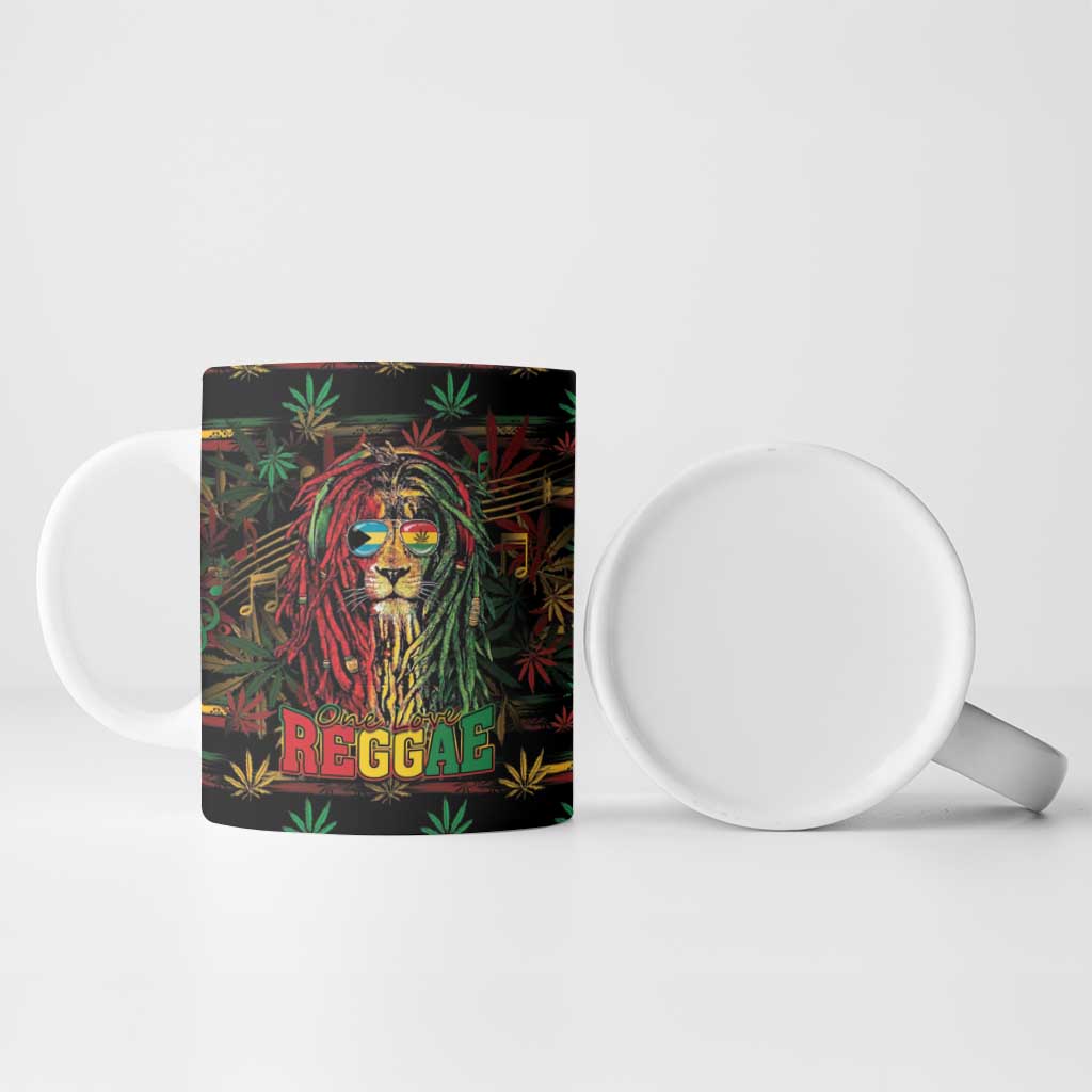 Personalized The Bahamas One Love Reggae Lion Ceramic Mug Caribbean Reggae Spirit