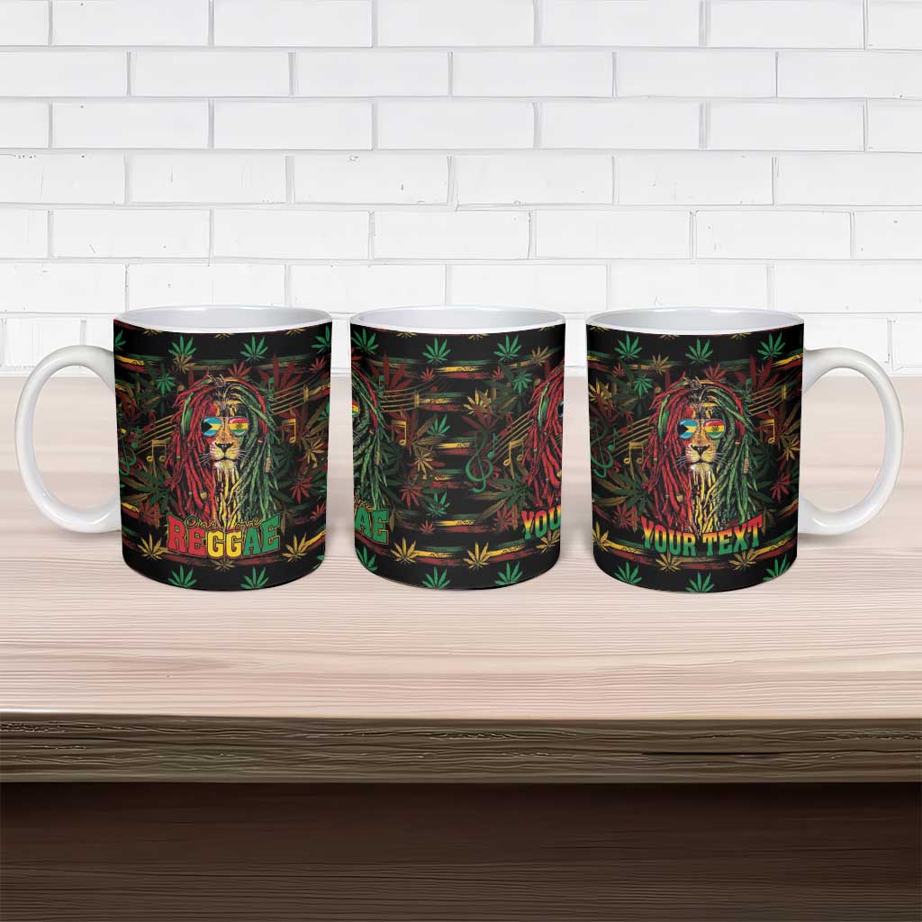 Personalized The Bahamas One Love Reggae Lion Ceramic Mug Caribbean Reggae Spirit
