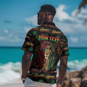 Personalized The Bahamas One Love Reggae Lion Hawaiian Shirt Caribbean Reggae Spirit