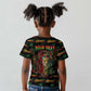 Personalized The Bahamas One Love Reggae Lion Kid T shirt Caribbean Reggae Spirit
