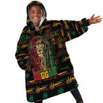 Personalized The Bahamas One Love Reggae Lion Kid Wearable Blanket Hoodie Caribbean Reggae Spirit
