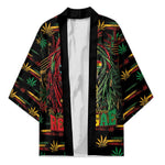 Personalized The Bahamas One Love Reggae Lion Kimono Caribbean Reggae Spirit