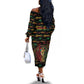 Personalized The Bahamas One Love Reggae Lion Off The Shoulder Long Sleeve Dress Caribbean Reggae Spirit