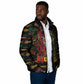 Personalized The Bahamas One Love Reggae Lion Padded Jacket Caribbean Reggae Spirit