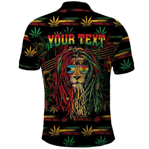 Personalized The Bahamas One Love Reggae Lion Polo Shirt Caribbean Reggae Spirit