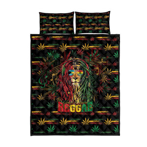The Bahamas One Love Reggae Lion Quilt Bed Set Caribbean Reggae Spirit
