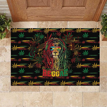The Bahamas One Love Reggae Lion Rubber Doormat Caribbean Reggae Spirit