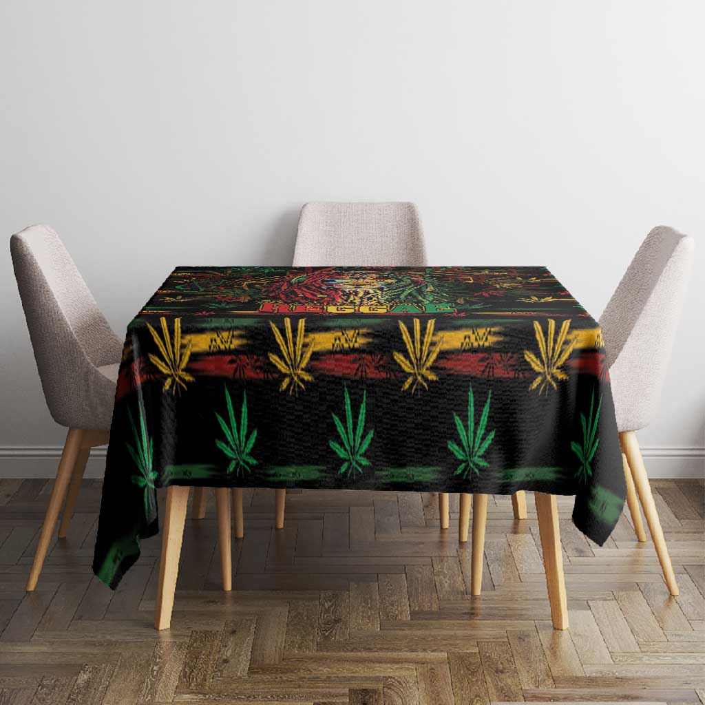 The Bahamas One Love Reggae Lion Tablecloth Caribbean Reggae Spirit