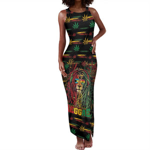 Personalized The Bahamas One Love Reggae Lion Tank Maxi Dress Caribbean Reggae Spirit