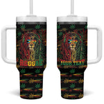 Personalized The Bahamas One Love Reggae Lion Tumbler With Handle Caribbean Reggae Spirit