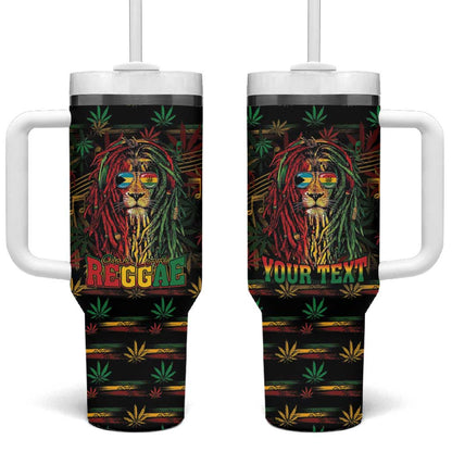 Personalized The Bahamas One Love Reggae Lion Tumbler With Handle Caribbean Reggae Spirit