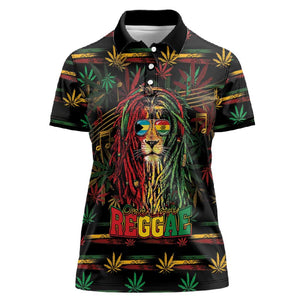 Personalized The Bahamas One Love Reggae Lion Women Polo Shirt Caribbean Reggae Spirit