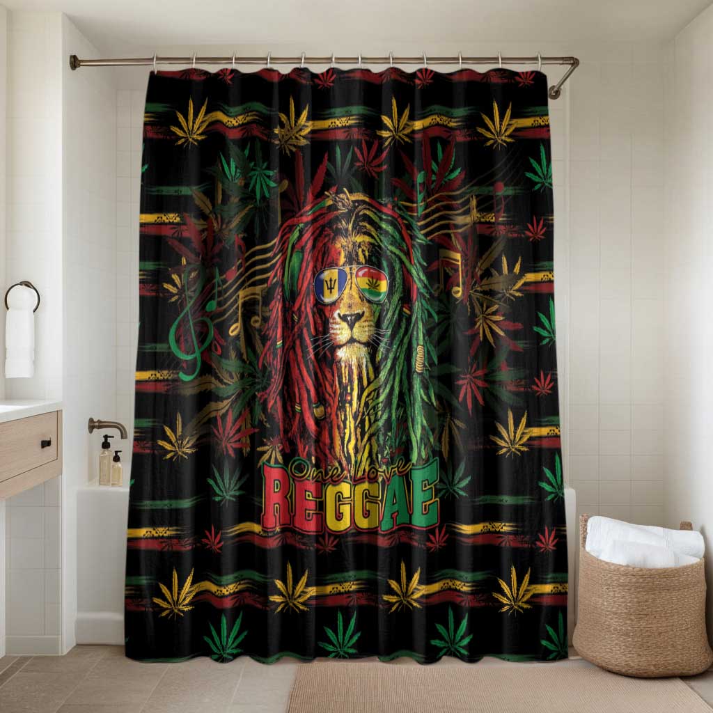 Barbados One Love Reggae Lion Bathroom Set Caribbean Reggae Spirit