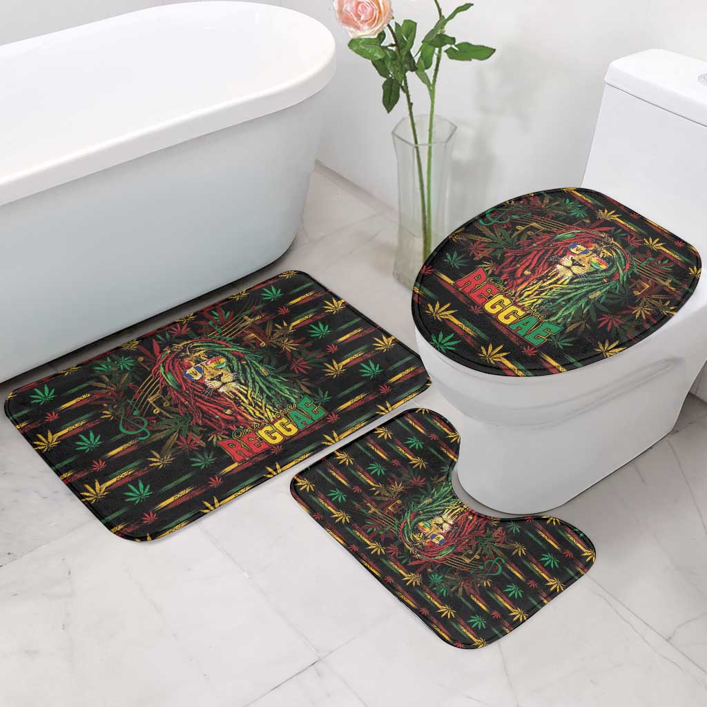 Barbados One Love Reggae Lion Bathroom Set Caribbean Reggae Spirit