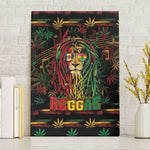 Barbados One Love Reggae Lion Canvas Wall Art Caribbean Reggae Spirit