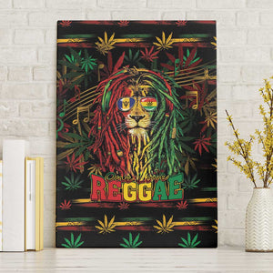 Barbados One Love Reggae Lion Canvas Wall Art Caribbean Reggae Spirit