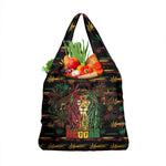 Barbados One Love Reggae Lion Grocery Bag Caribbean Reggae Spirit
