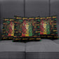 Barbados One Love Reggae Lion Pillow Cover Caribbean Reggae Spirit