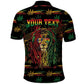 Personalized Barbados One Love Reggae Lion Polo Shirt Caribbean Reggae Spirit