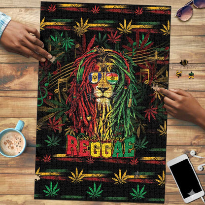 Barbados One Love Reggae Lion Puzzle Caribbean Reggae Spirit