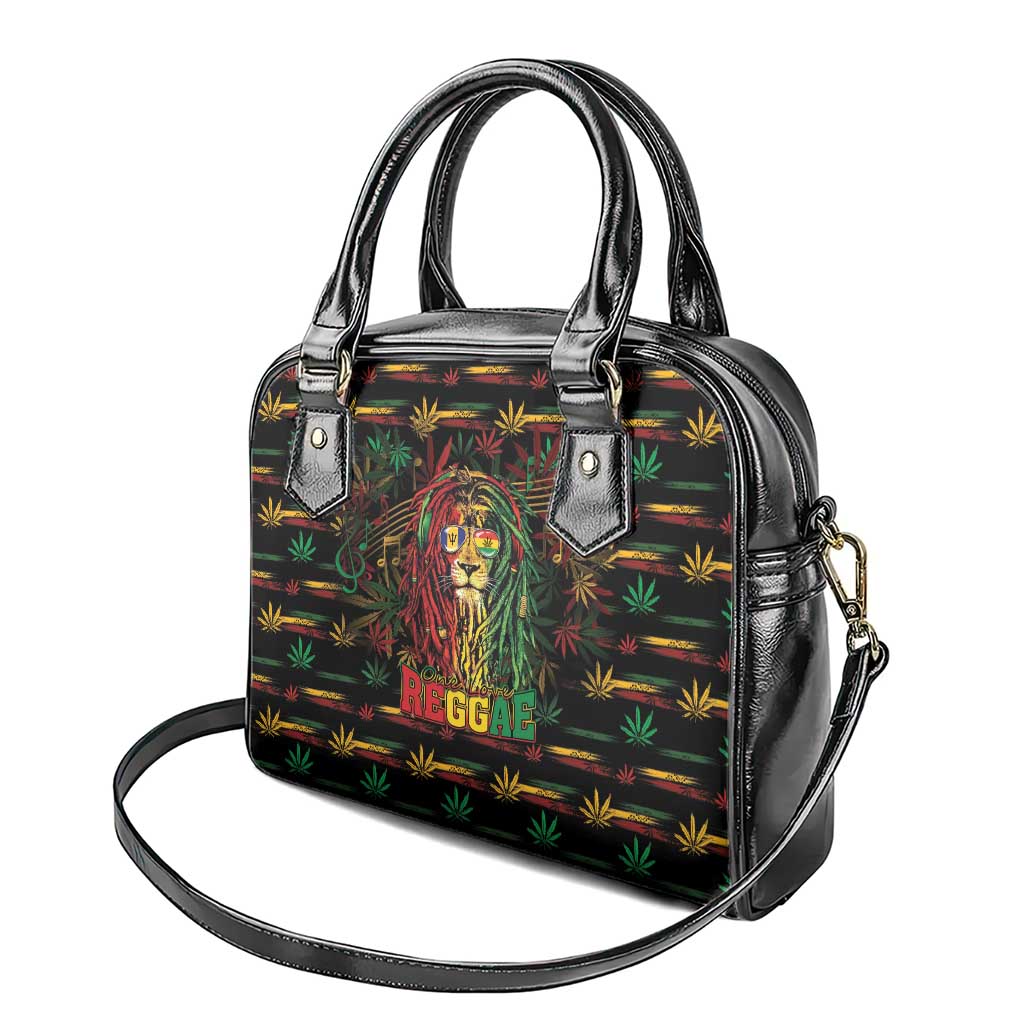 Barbados One Love Reggae Lion Shoulder Handbag Caribbean Reggae Spirit