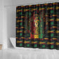 Barbados One Love Reggae Lion Shower Curtain Caribbean Reggae Spirit
