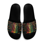 Barbados One Love Reggae Lion Slide Sandals Caribbean Reggae Spirit