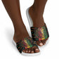 Barbados One Love Reggae Lion Slide Sandals Caribbean Reggae Spirit