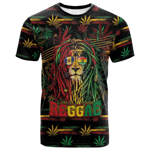 Personalized Barbados One Love Reggae Lion T shirt Caribbean Reggae Spirit