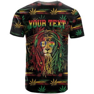 Personalized Barbados One Love Reggae Lion T shirt Caribbean Reggae Spirit