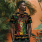Personalized Barbados One Love Reggae Lion T shirt Caribbean Reggae Spirit