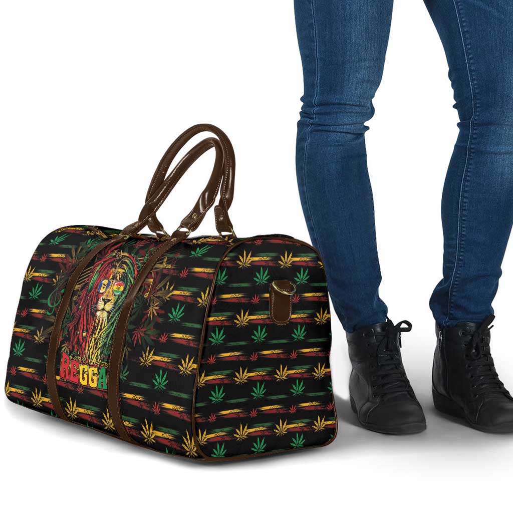 Barbados One Love Reggae Lion Travel Bag Caribbean Reggae Spirit