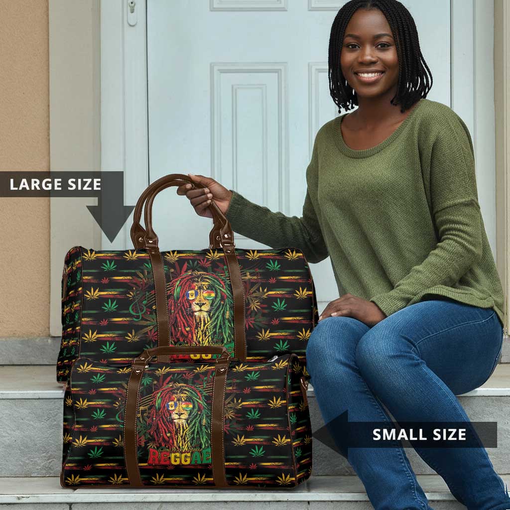 Barbados One Love Reggae Lion Travel Bag Caribbean Reggae Spirit
