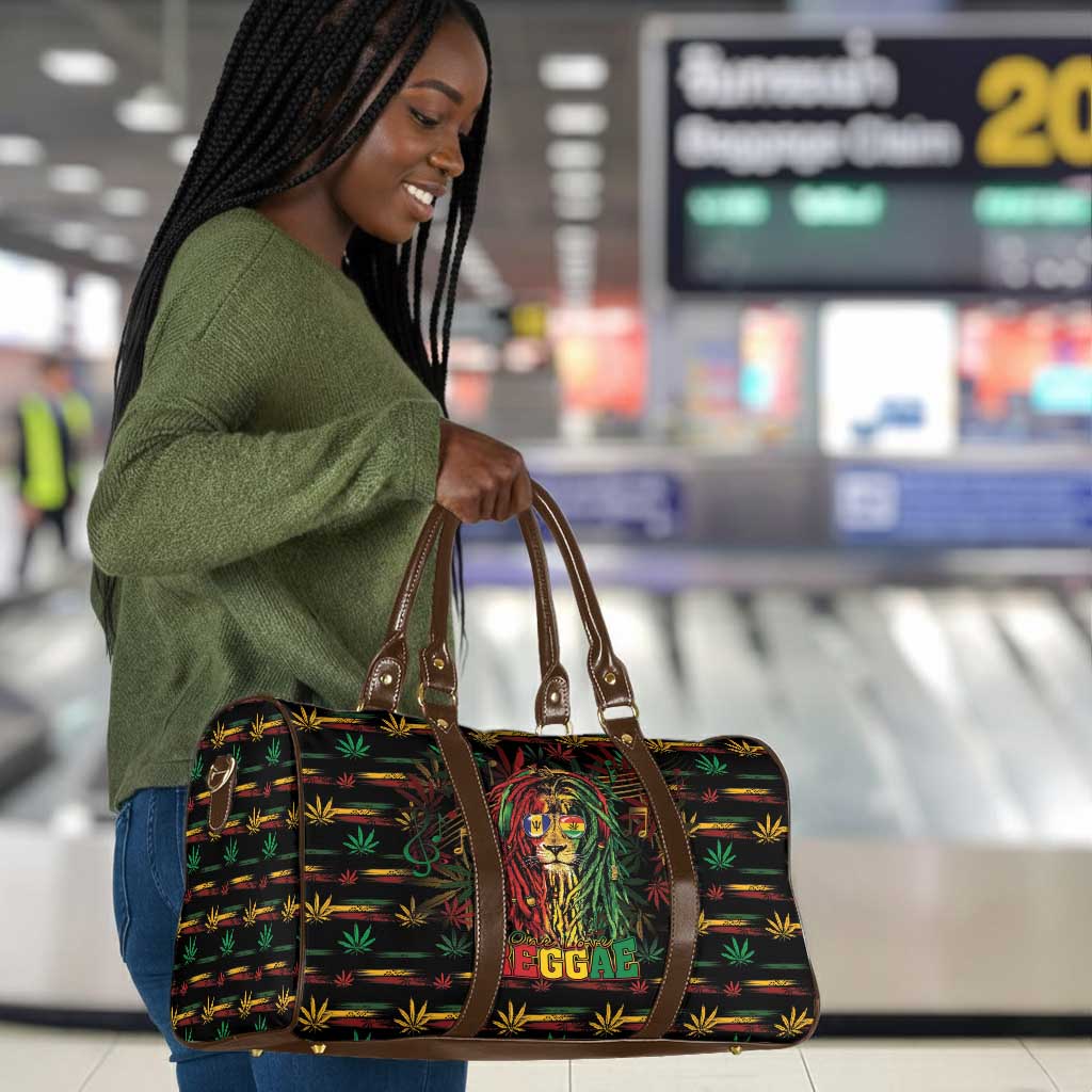 Barbados One Love Reggae Lion Travel Bag Caribbean Reggae Spirit