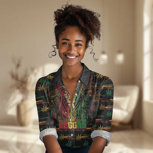 Personalized Barbados One Love Reggae Lion Women Casual Shirt Caribbean Reggae Spirit
