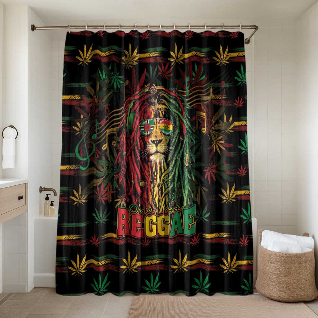 Dominica One Love Reggae Lion Bathroom Set Caribbean Reggae Spirit