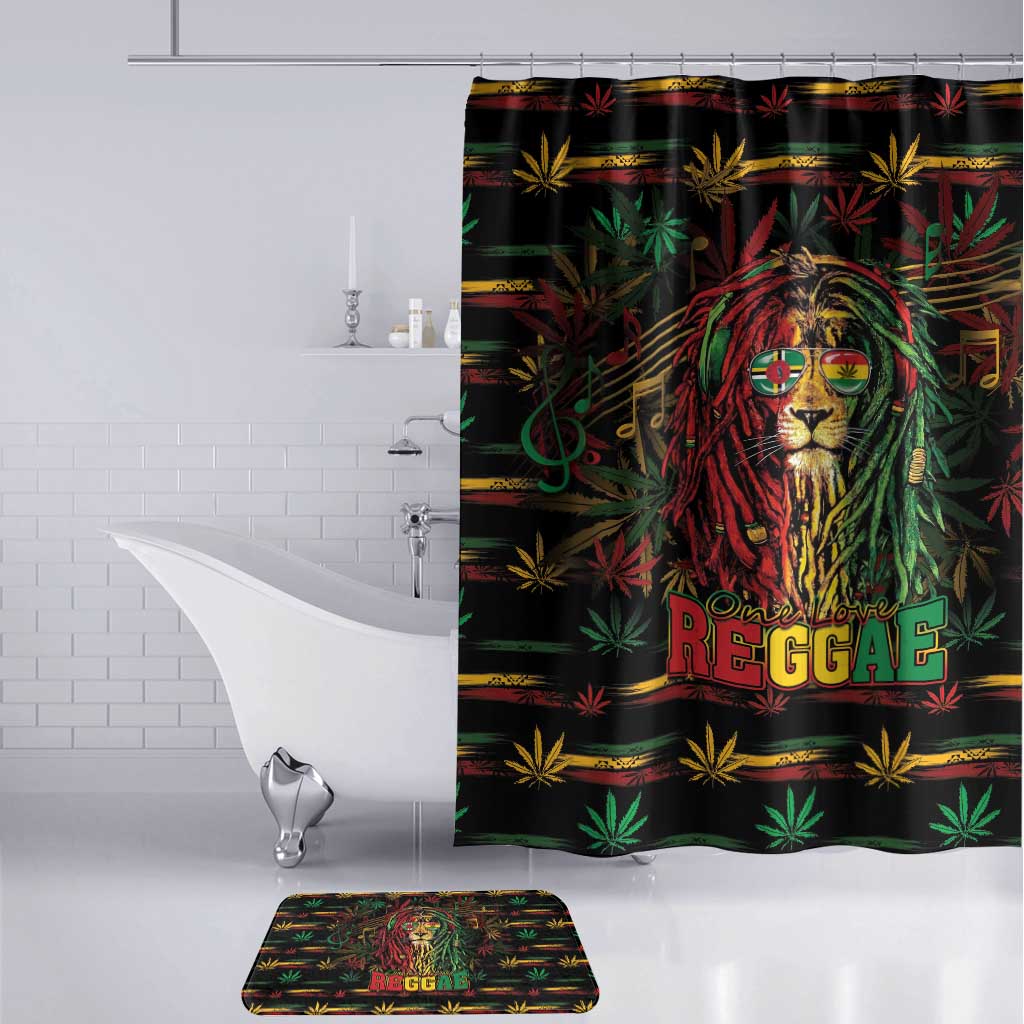 Dominica One Love Reggae Lion Bathroom Set Caribbean Reggae Spirit