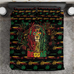 Dominica One Love Reggae Lion Bedding Set Caribbean Reggae Spirit
