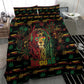Dominica One Love Reggae Lion Bedding Set Caribbean Reggae Spirit