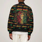 Personalized Dominica One Love Reggae Lion Bomber Jacket Caribbean Reggae Spirit