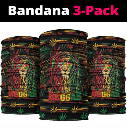 Dominica One Love Reggae Lion Neck Gaiter Caribbean Reggae Spirit