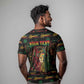 Personalized Dominica One Love Reggae Lion T shirt Caribbean Reggae Spirit