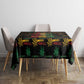 Dominica One Love Reggae Lion Tablecloth Caribbean Reggae Spirit