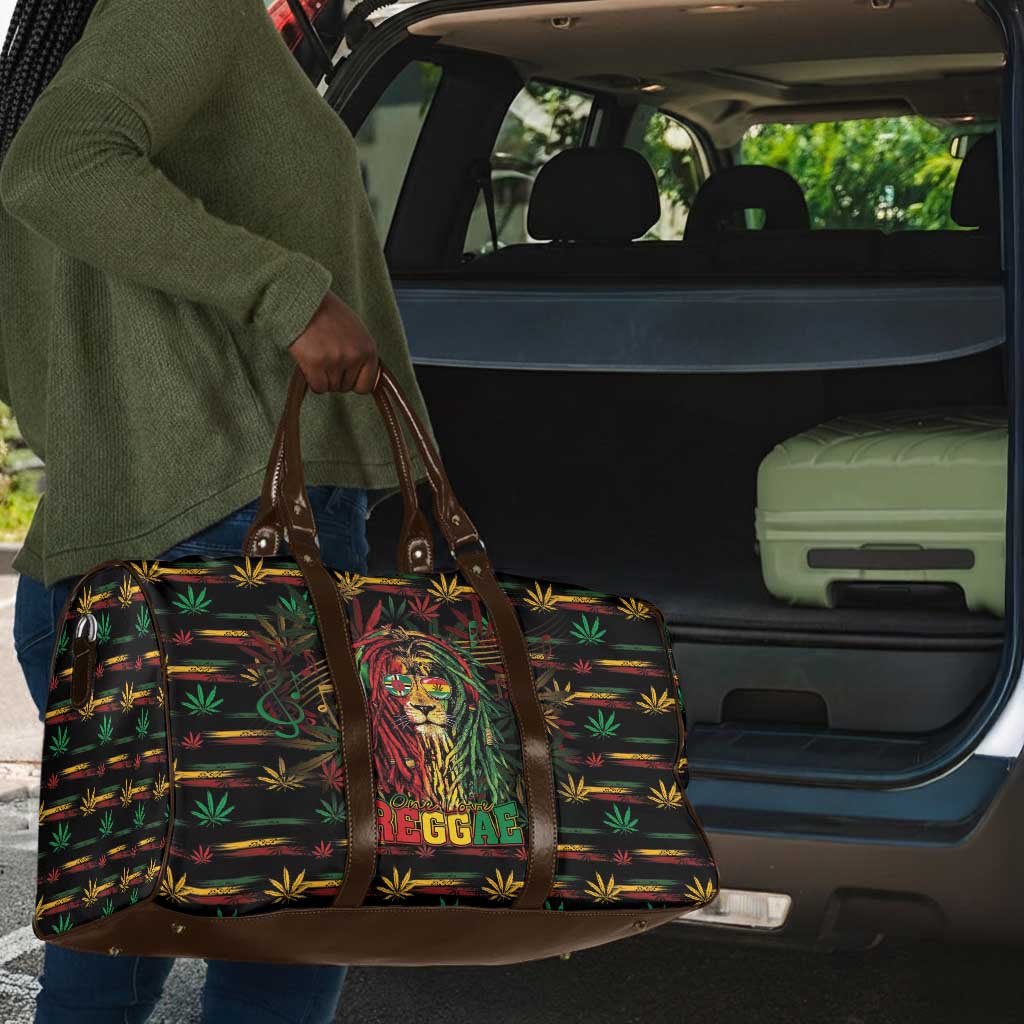 Dominica One Love Reggae Lion Travel Bag Caribbean Reggae Spirit
