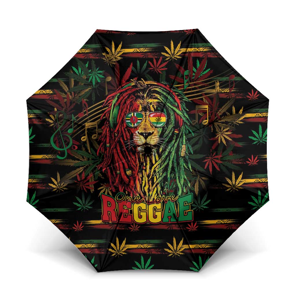 Dominica One Love Reggae Lion Umbrella Caribbean Reggae Spirit