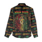 Personalized Dominica One Love Reggae Lion Women Casual Shirt Caribbean Reggae Spirit