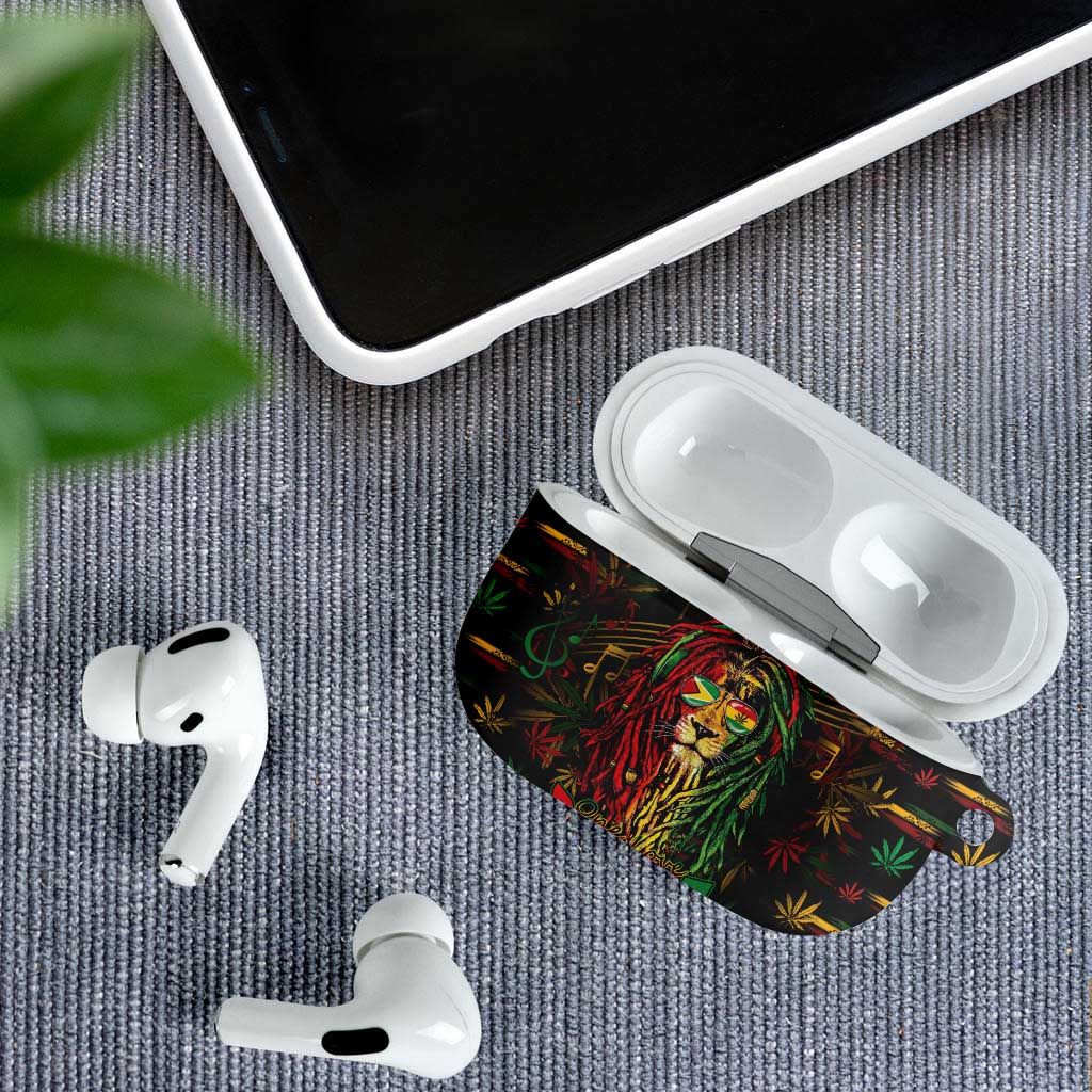 Guyana One Love Reggae Lion AirPods Case Caribbean Reggae Spirit